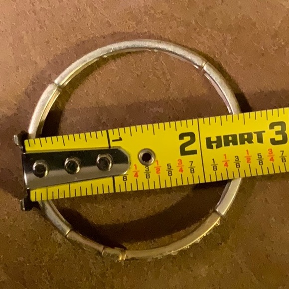 Lot of 5 Bracelets - 3 Bangles 1 Older Flip Close Line Style 1 Sparkly Cross - Picture 8 of 12